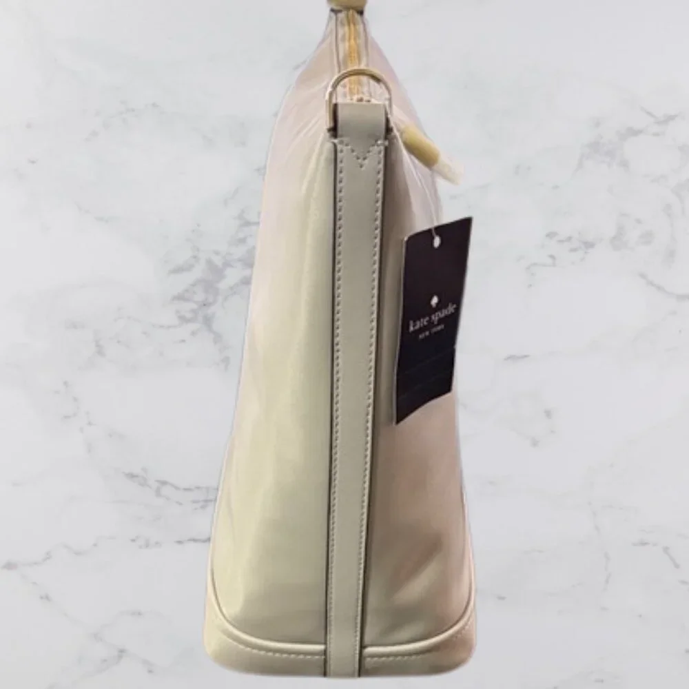 NWT Kate Spade New York Chelsea Large Duffle Crossbody Platinum Grey - Picture 4 of 13